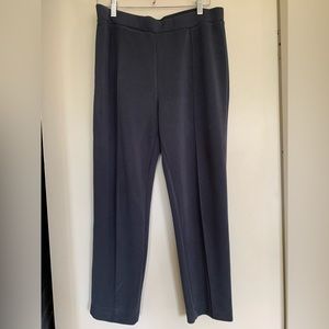 Dalia ladies blue gray jersey knit pants, size L